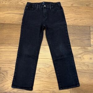 GAP Kids Distressed Black Straight Jeans Husky Size 10